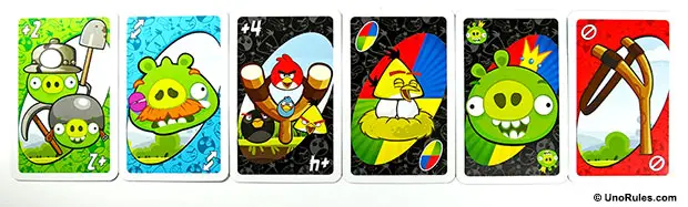 uno angry birds action cards