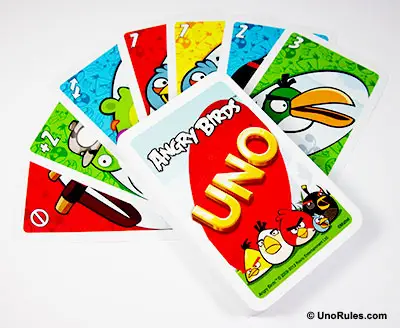 uno angry birds cards