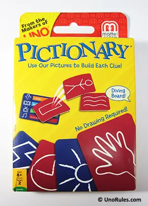 pictionary card game