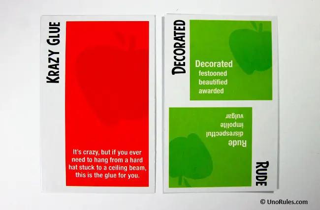 apples to apples red and green cards