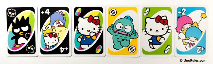 uno hello kitty action cards