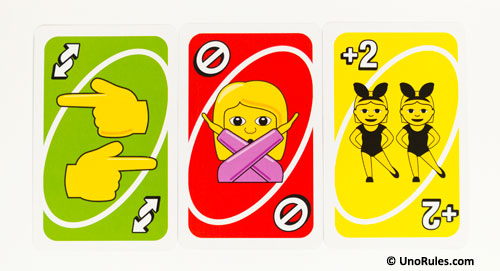 uno emoji action cards