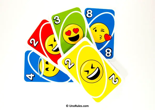 All about the rules for Uno Emoji, a version of Uno themed around emojis, a...