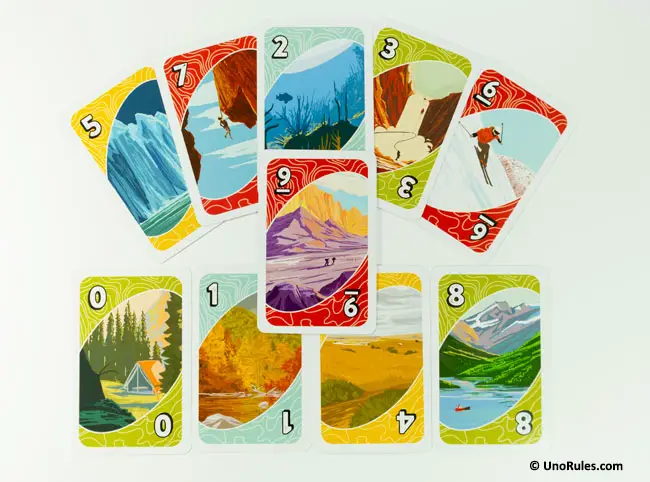 Uno Wildlife Rules UNO Wilderness Edition - Learning Board Games