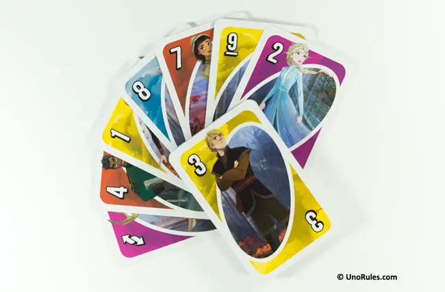 Frozen Uno game Action Card rules  Action cards, Card drawing, Cards