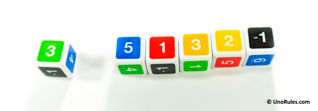 uno dice game beginning the dice chain