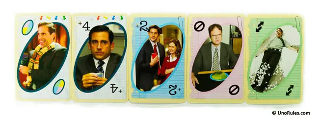 uno the office action cards