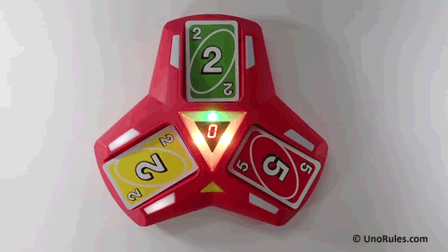 uno triple play two yellow lights already warning